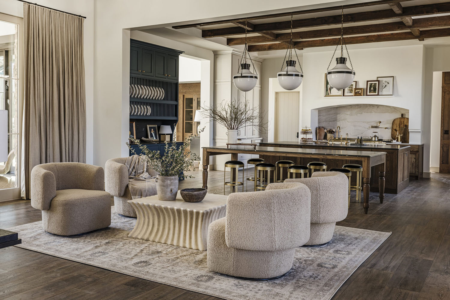 Luxury Suite Interior with Rustic Elegance